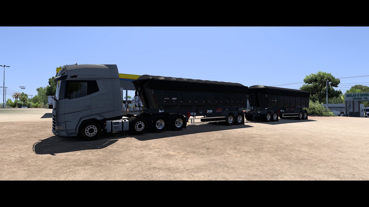 Rodando no mapa rbr com daf 8x4 na rodocaçamba 1.55
