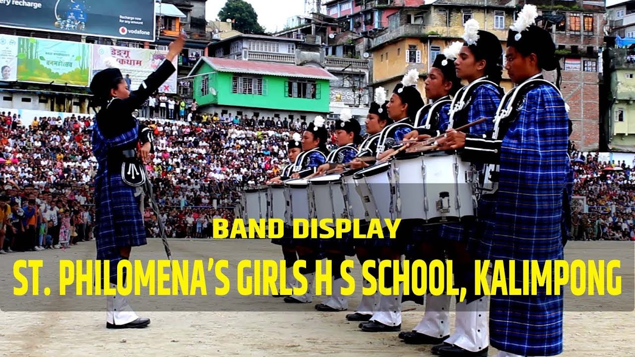 Band Display - St  Philomena’s Girls H S School, Kalimpong