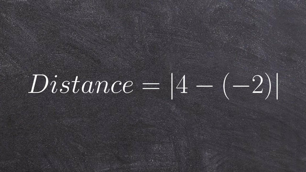 Determine the distance of two points on a number line