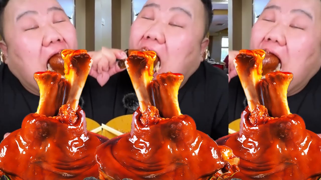 【大胃王挑戰】挑戰花500元吃哈爾濱大肘子！ 一整個軟糯脫骨入口即化，狂吃10個吃到飽！ 美食 吃播 大胃王｜Noodle Food Challenge【櫻木花胖】