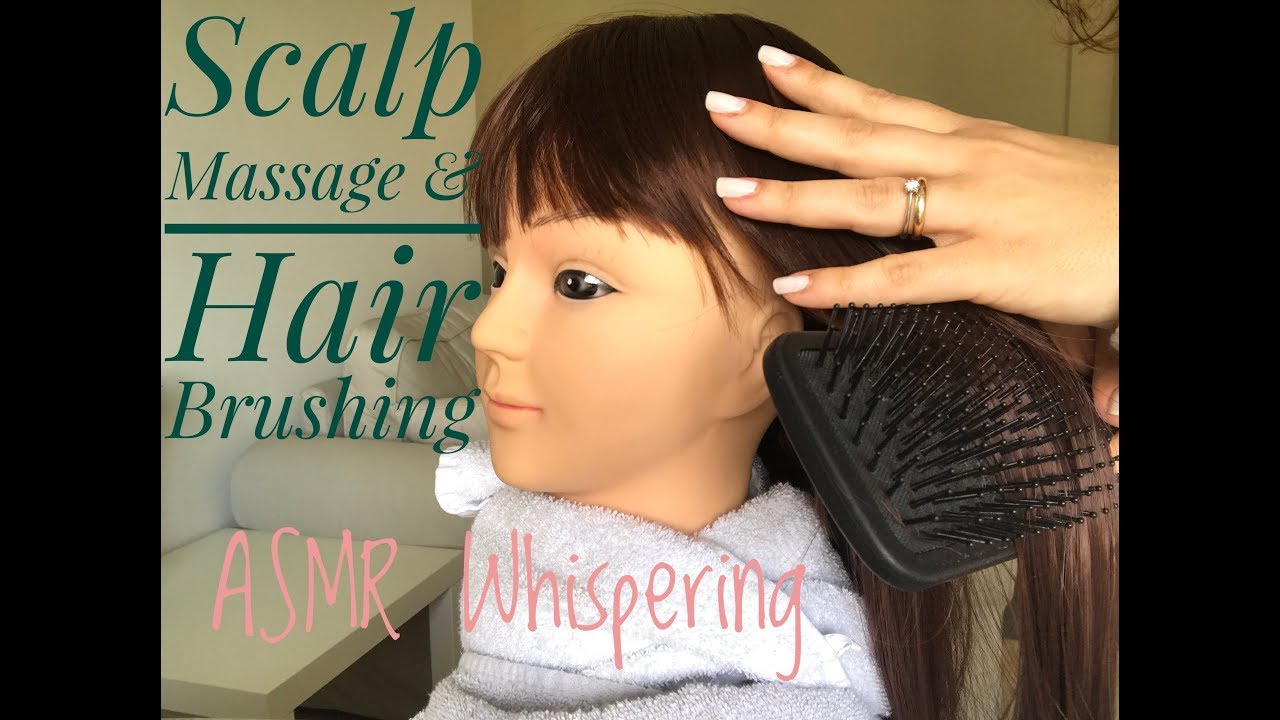 ASMR | Scalp Massage 💆🏻‍♀️ & Hair Brushing 😴 Whispering