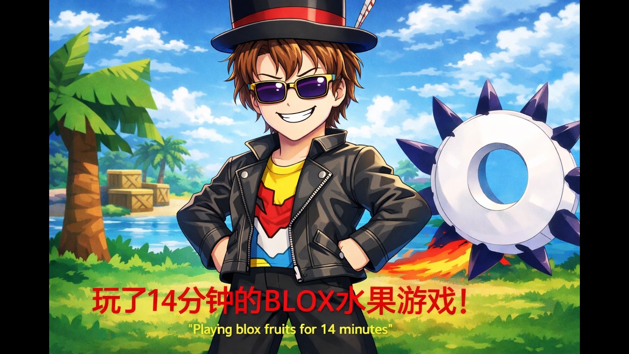 playing blox fruits for 14 minutes!