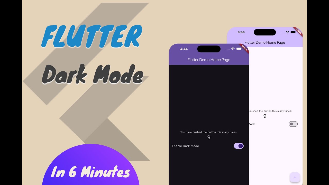 Flutter Dark Mode In 6 Minutes