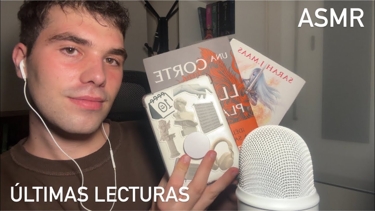 ASMR | HABLANDO de mis ÚLTIMAS LECTURAS | Susurros para DORMIR