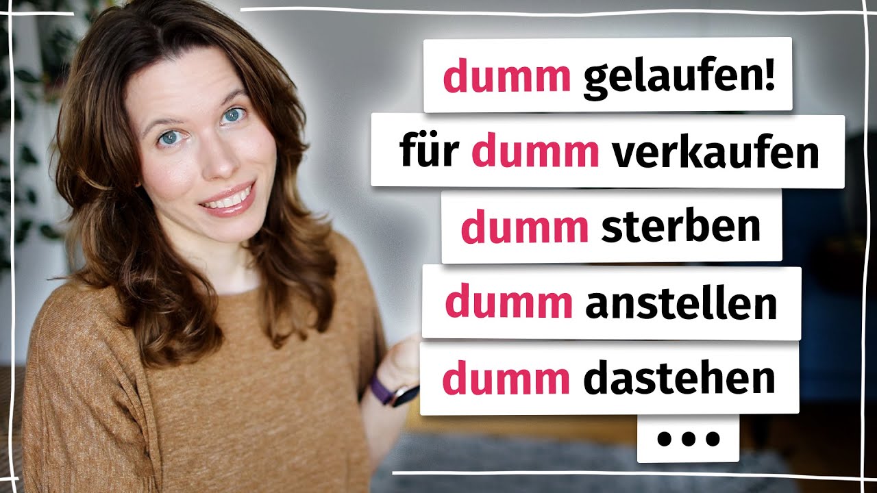 Verstehst du diese Ausdr&uuml;cke mit &bdquo;dumm&ldquo;? (Deutsch B2&ndash;C1)