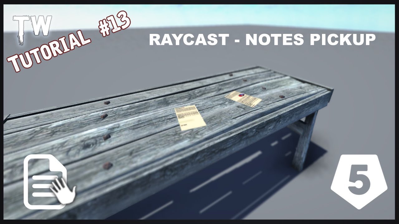 [Unity5] [Tutorial #13] Raycast - UI Notes Pickup