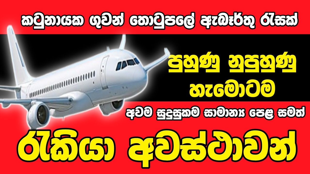 මාසිකව රු 65,000 ට වැඩි වැටුපක් | කටුනායන ගුවන් තොටුපලෙ | JOB VACANCY 2026 