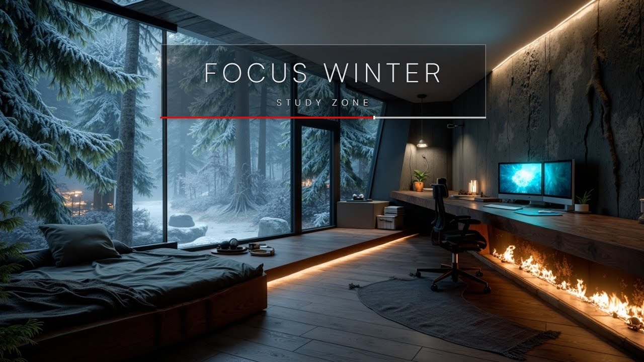 Blizzard Study &sdot; Deep Focus in Frozen Penthouse