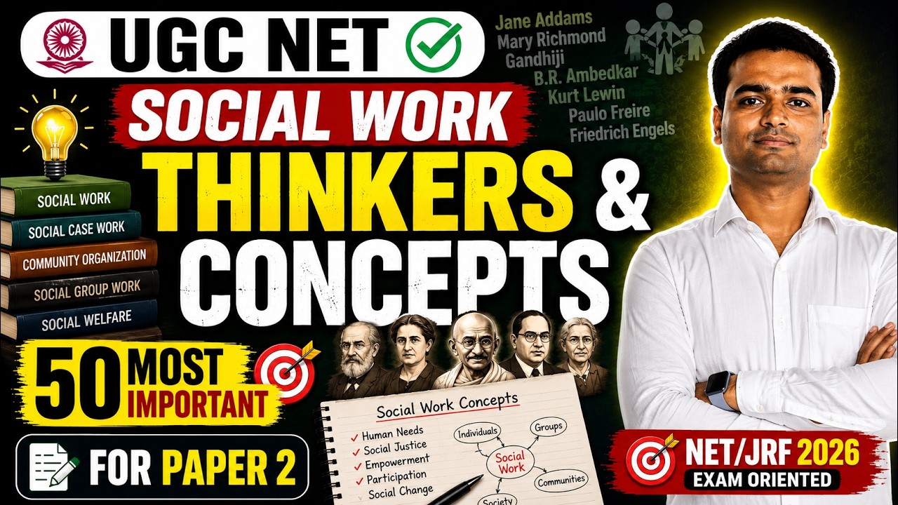 📘 Top 5 MSW Concepts | Must-Know for Every UGC NET Social Work Aspirant