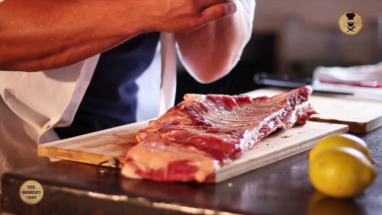 Slow Roasted Whole Lamb Rib by The Bearded Chef