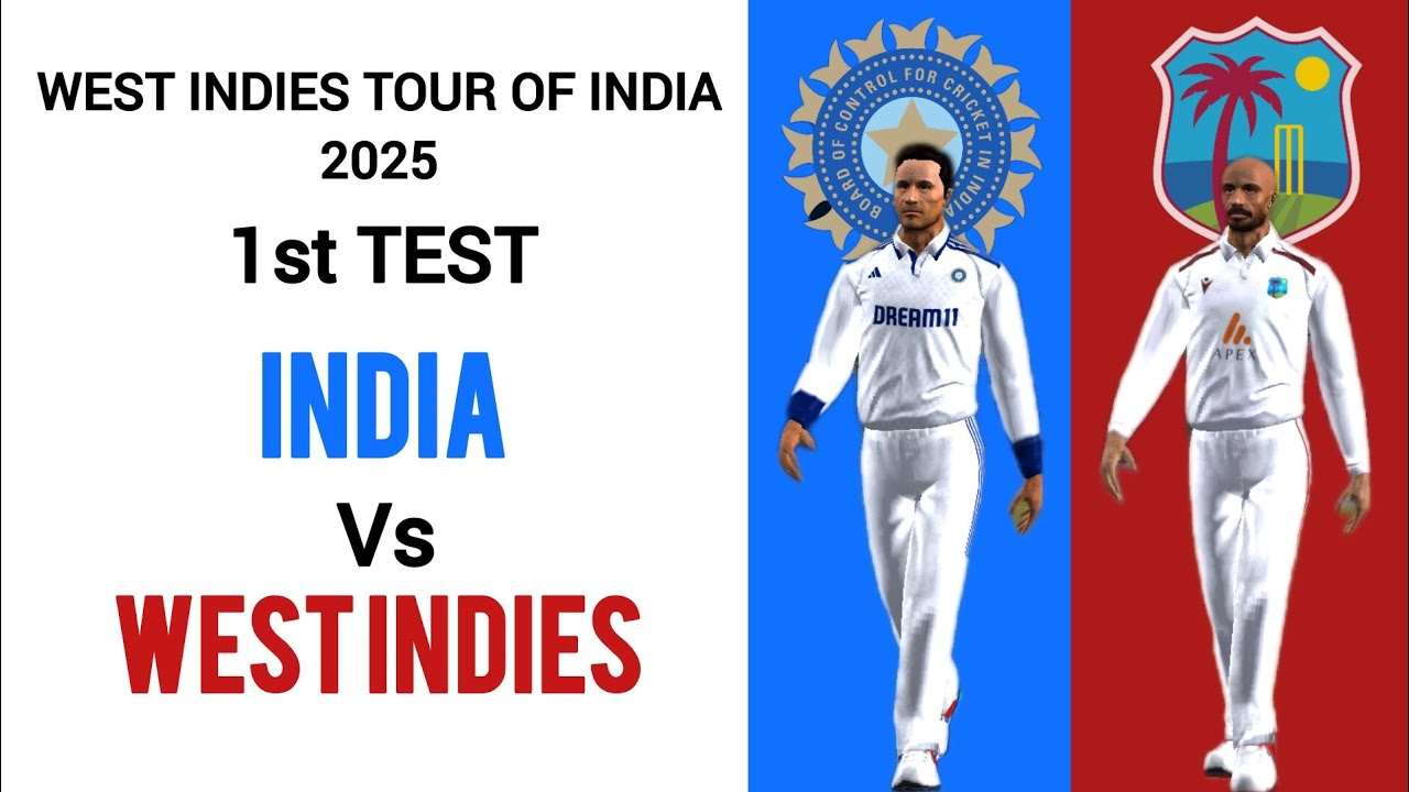 🇮🇳 India vs West Indies 🇯🇲 1st Test | West Indies 🇯🇲 Tour of India 🇮🇳 2025 |
