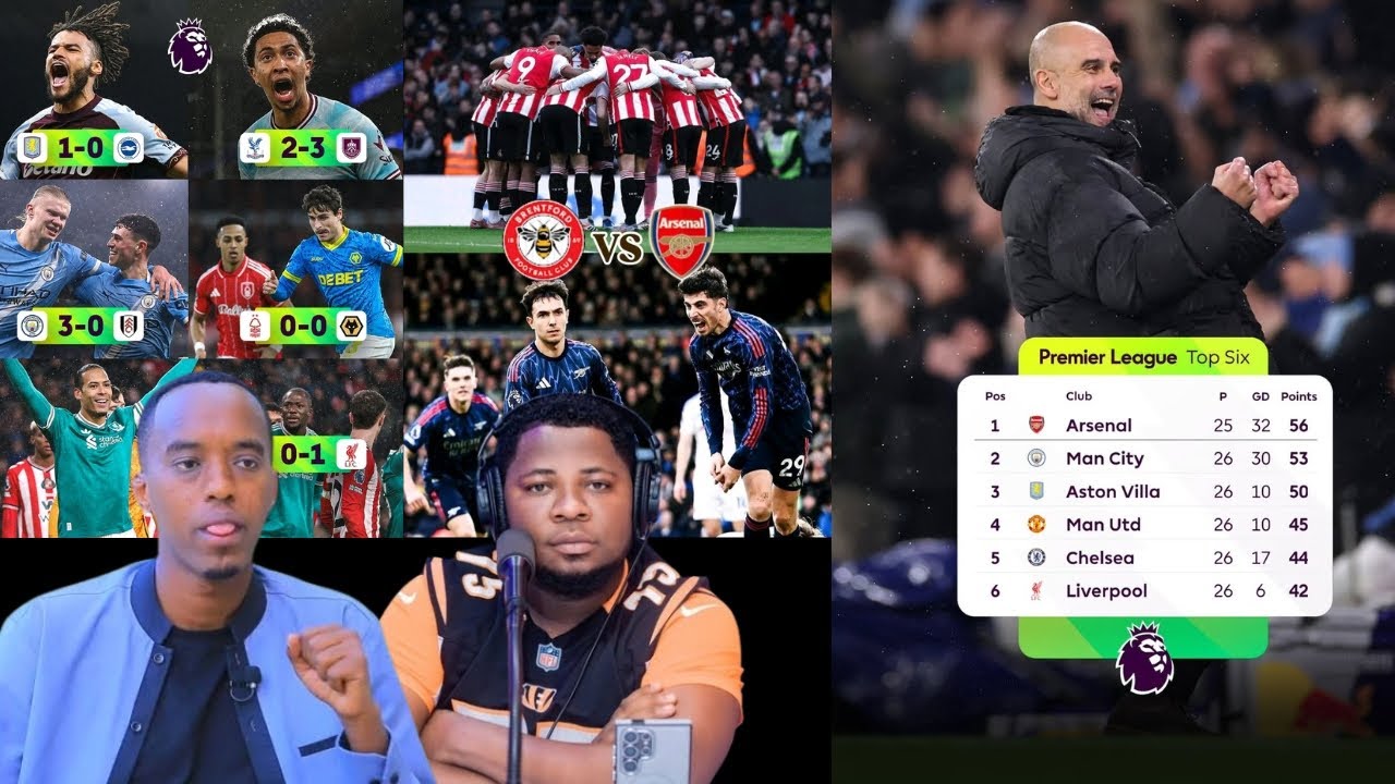 ARSENAL,CITY UZATWARA IGIKOMBE REAGAN NA SAMIR  BARABISESENGUYE UZATWARA IGIKOMBE CYA PREMIER LEAGUE