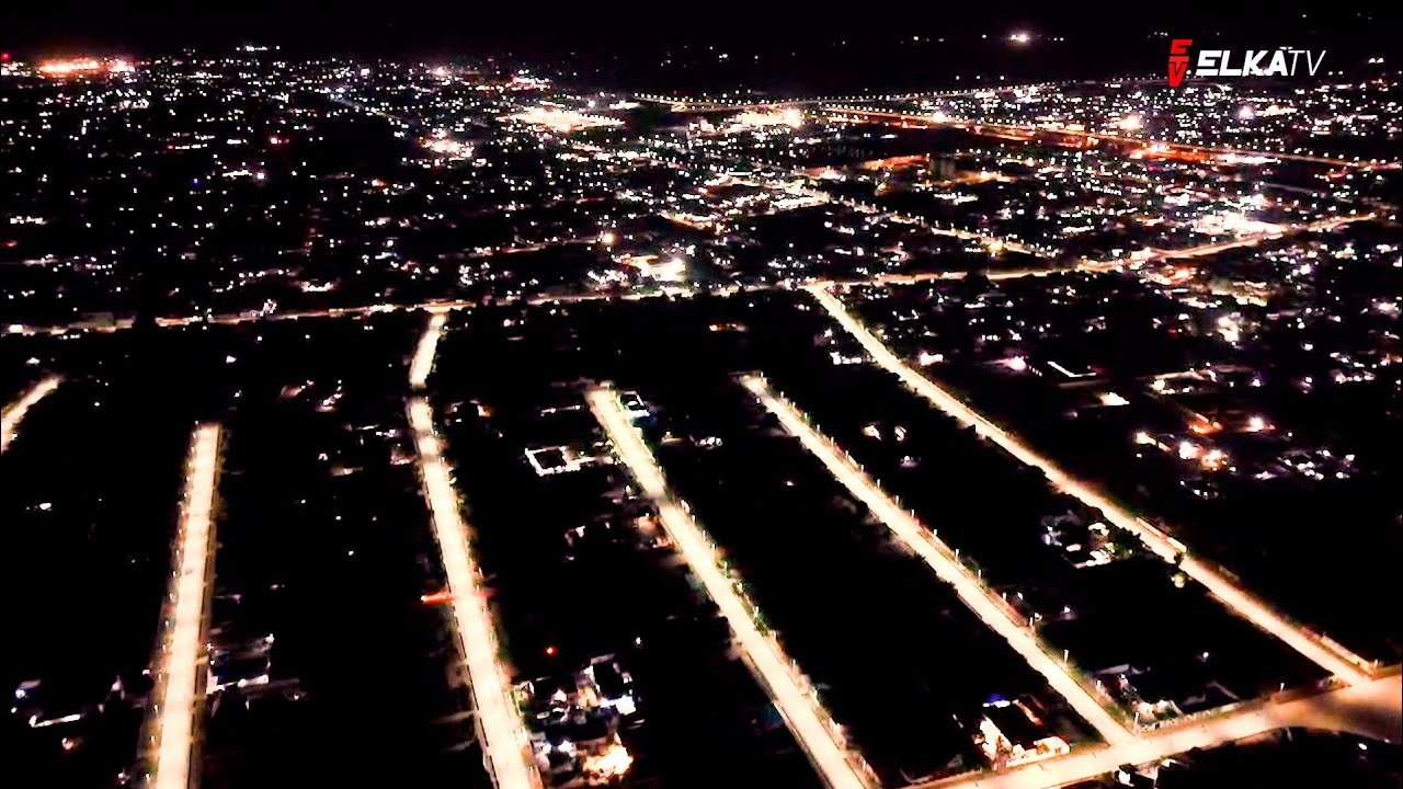 LA VILLE DE KOLWEZI EN PLEIN NUIT