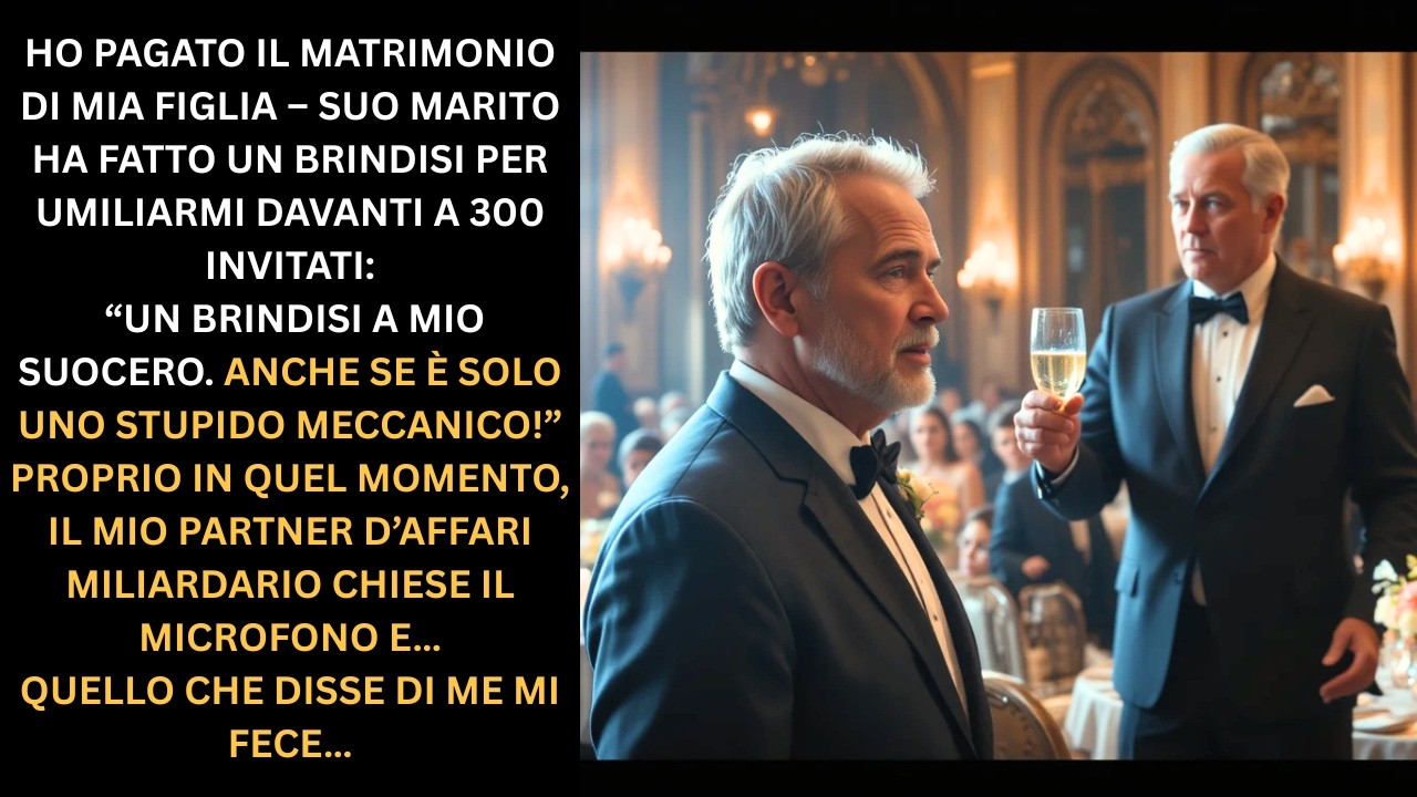 “Ho pagato il matrimonio di mia figlia — suo marito mi ha umiliato davanti a tutti”