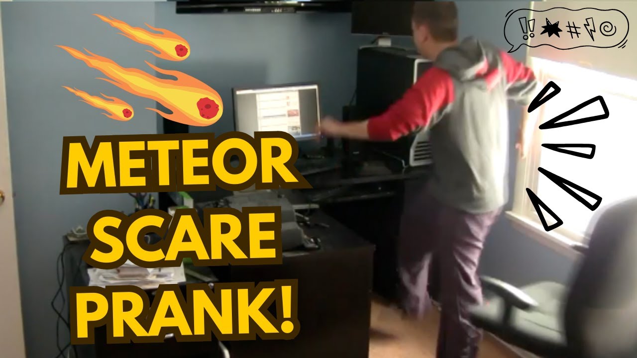 I Faked a Meteor Crash and He Freaks Out!  Meteor Scare Prank
