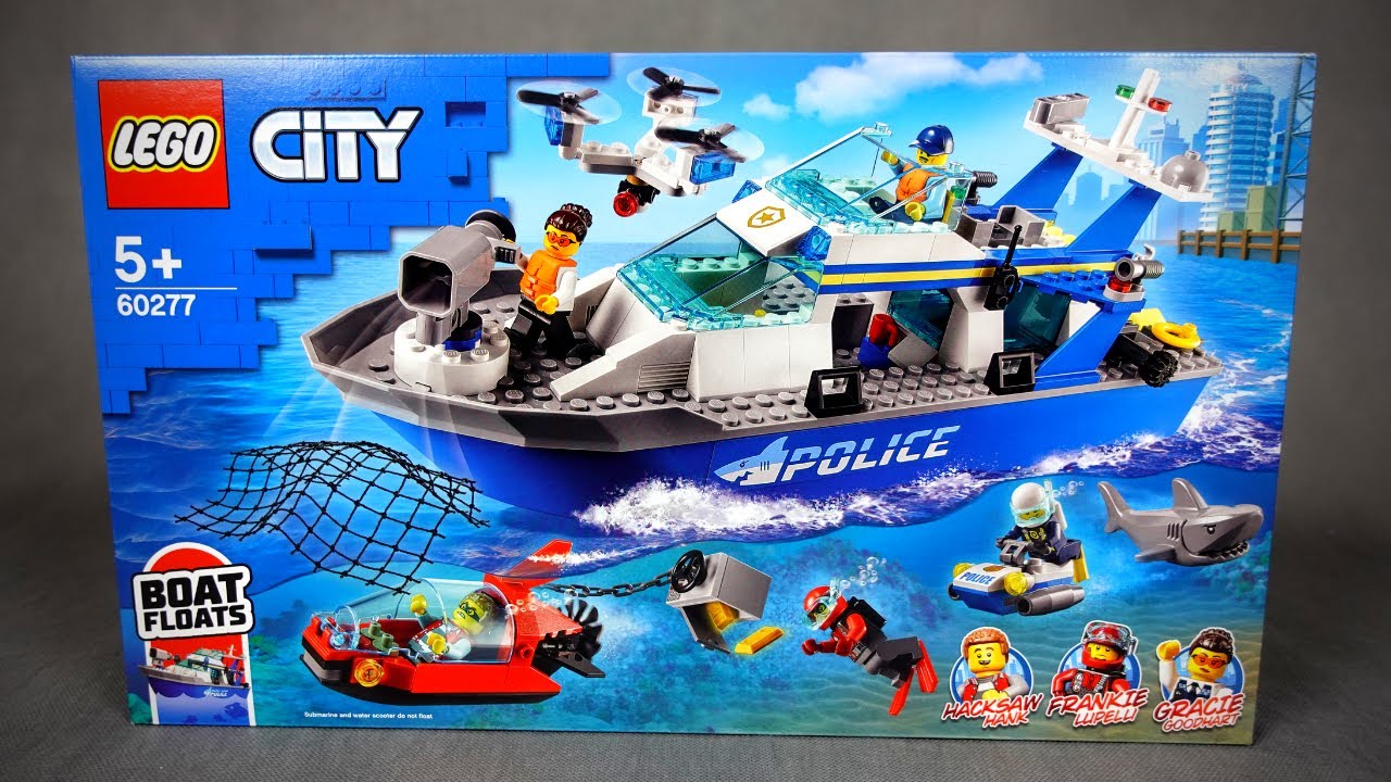 LEGO CITY 60277 - POLICYJNA Ł&Oacute;DŹ PATROLOWA - RECENZJA