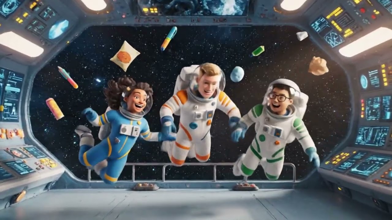 Flutuando no Espaço 🚀 | Panda Lingo 🐼🎵