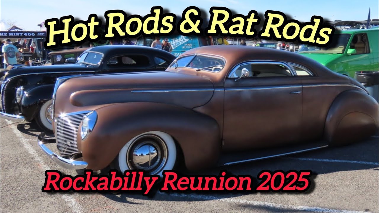 Rat Rods & Rockabilly Hot Rods Arizona Rockabilly Reunion 2025 Part 1 Car Show 
