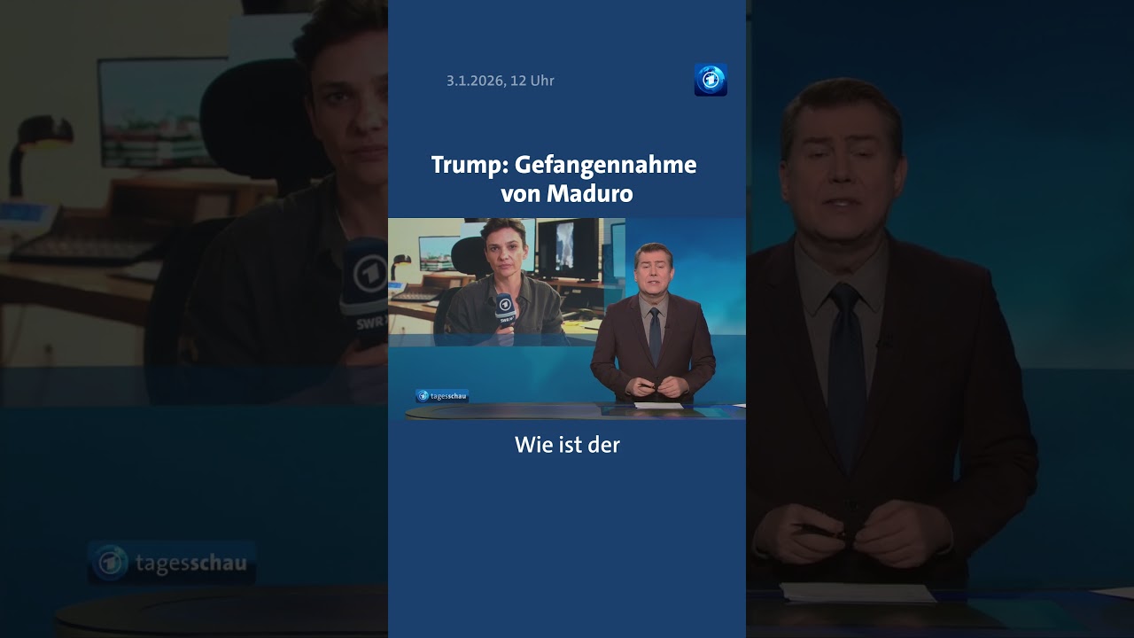 US-Pr&auml;sident Trump meldet Gefangennahme von Maduro #USA #Venezuela #Maduro #Trump #tagesschau