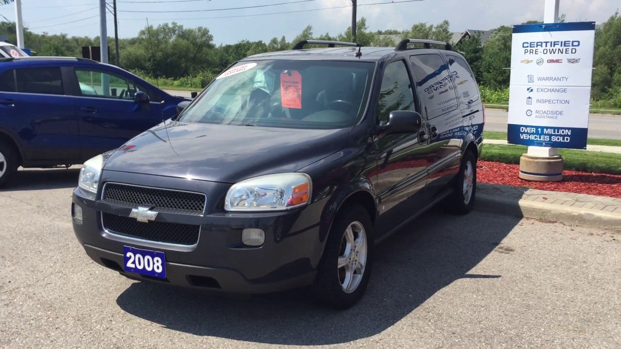 2008 Chevrolet Uplander LT Slate Metallic Roy Nichols Motors Courtice ON