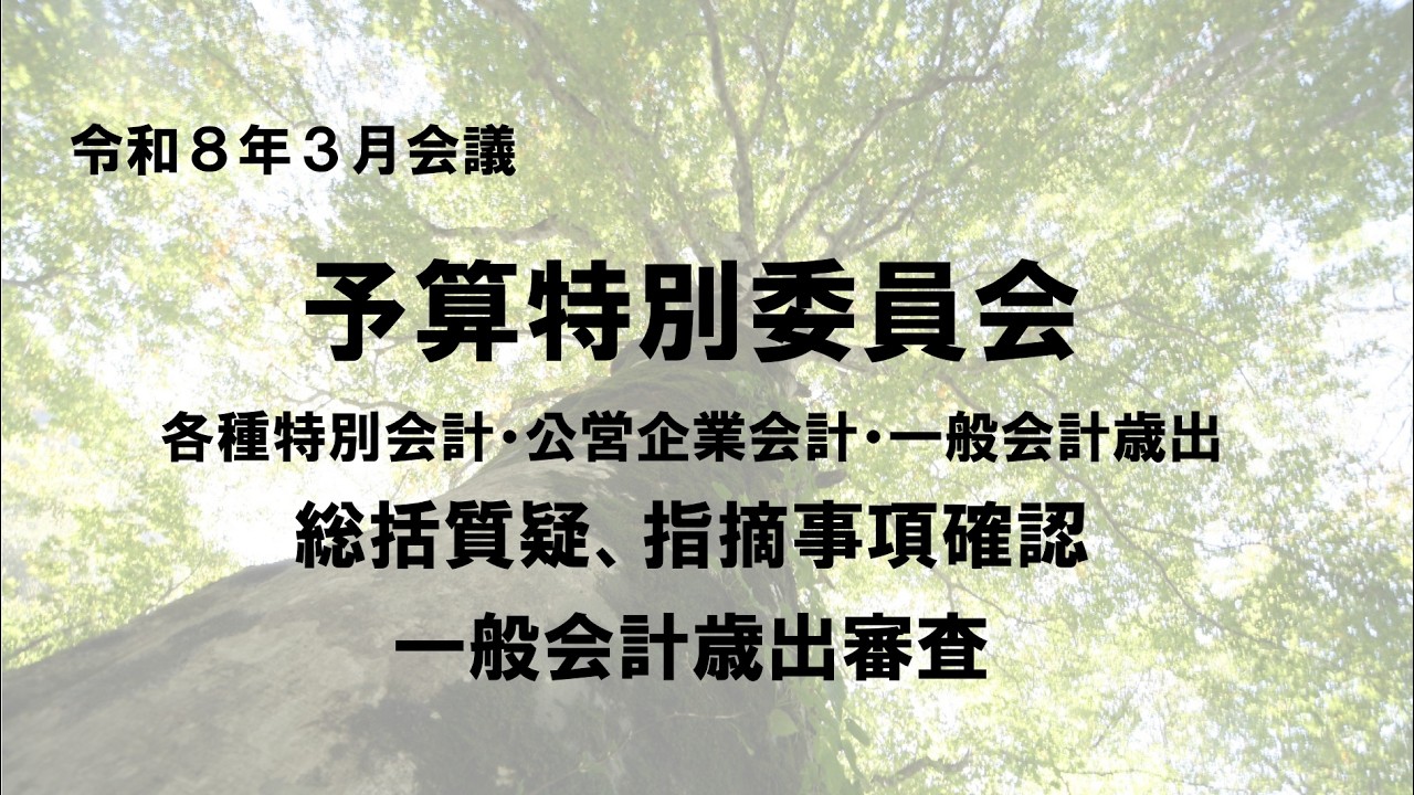 R8.3.11　只見町予算特別委員会①