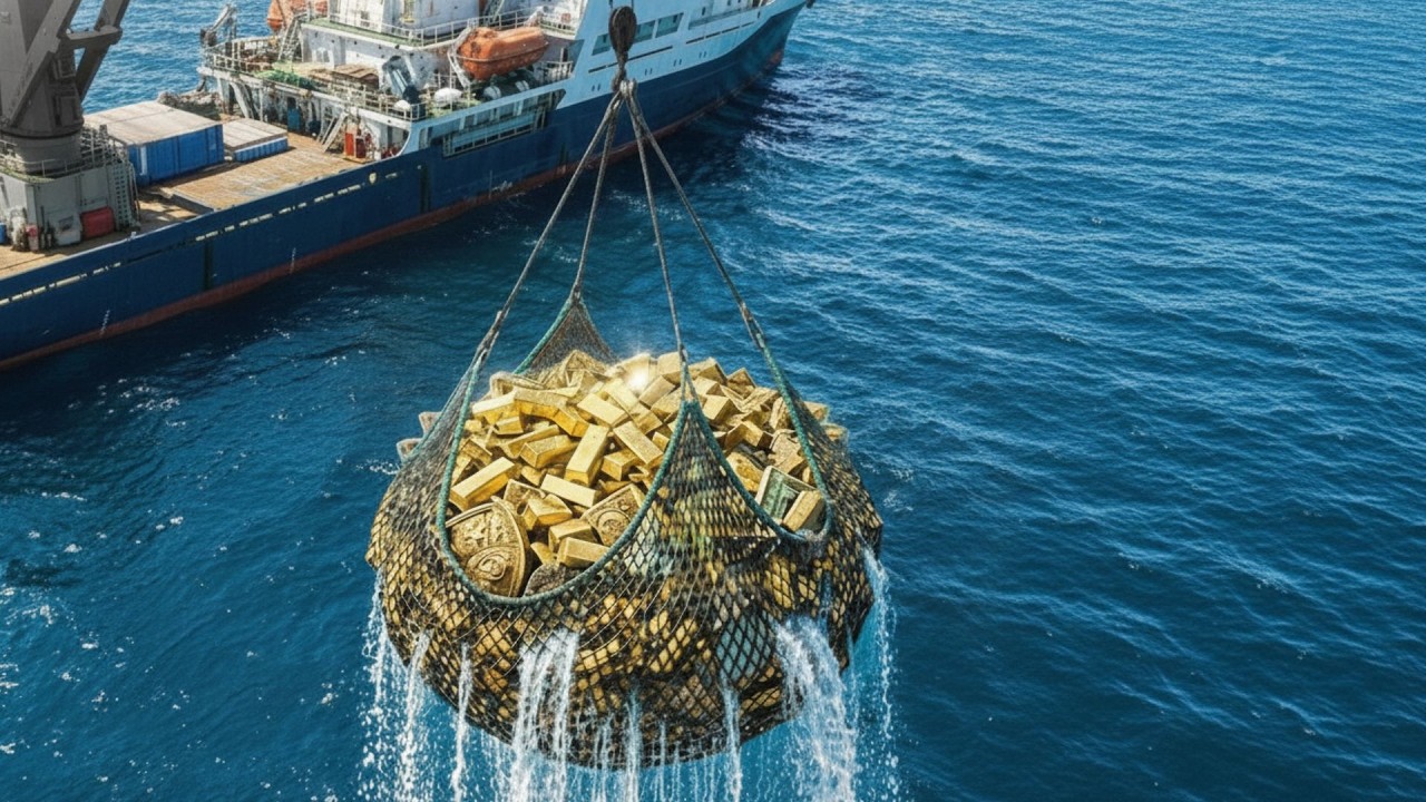 WE DISCOVERED A GOLD TREASURE CHEST DEEP BENEATH THE SEA