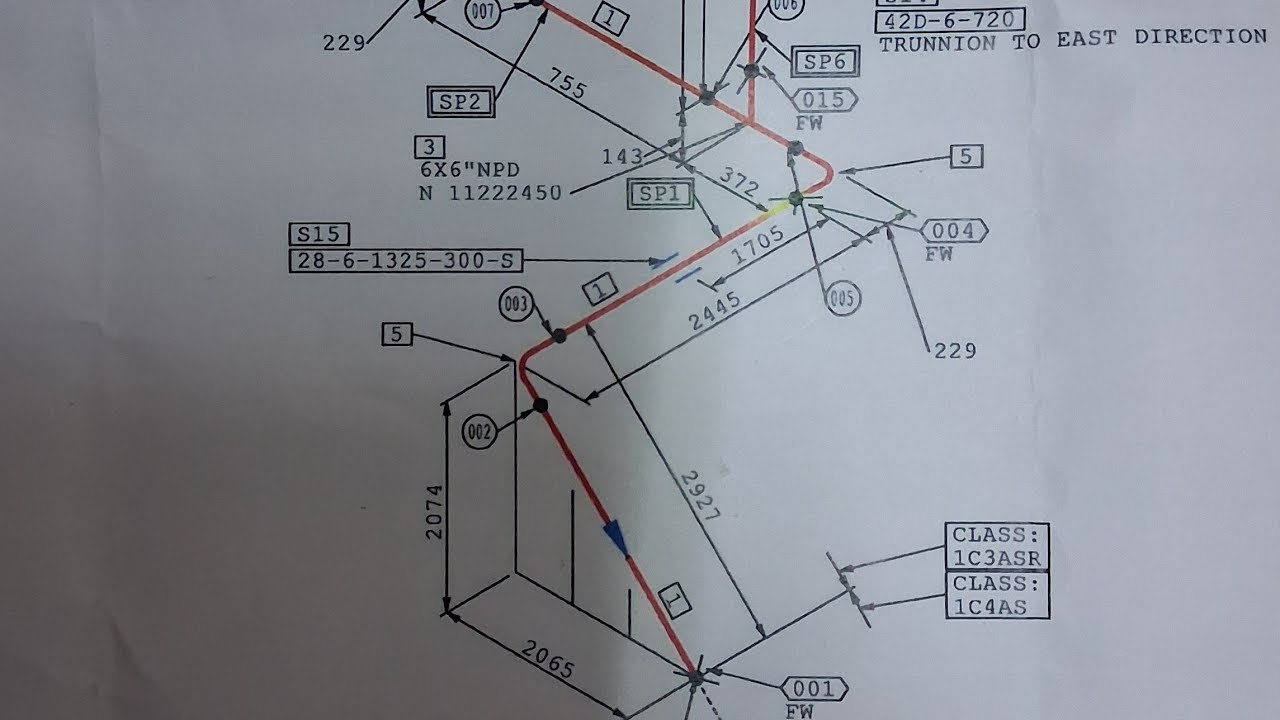 Isometric drawing kasa parta Han.     How to read isometric piping drawing  full detail 