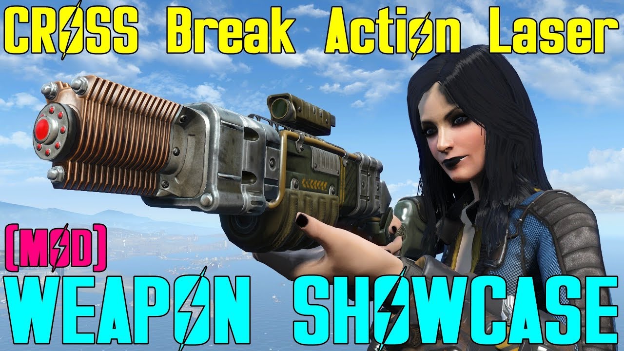Fallout 4: Weapon Showcases: CROSS Break Action Laser (Mod)