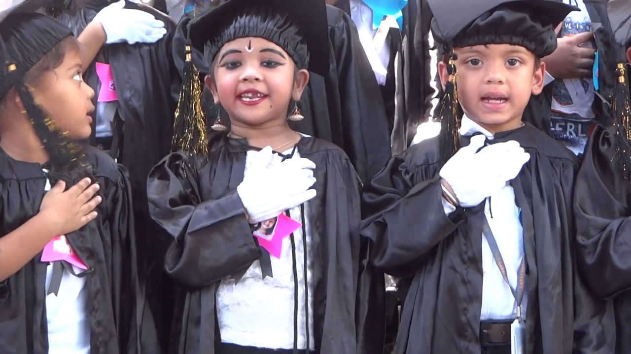 Shauryashree taking oath on her UKG Graduation Day (28 March, 2019)