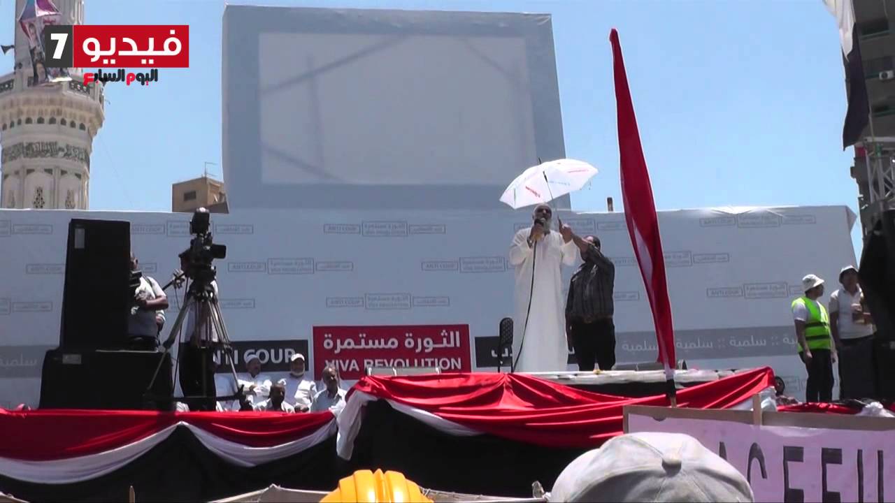 بالفيديو.. خطيب «رابعة العدوية»: الحكومة والجيش غير قادرين على فض الاعتصام