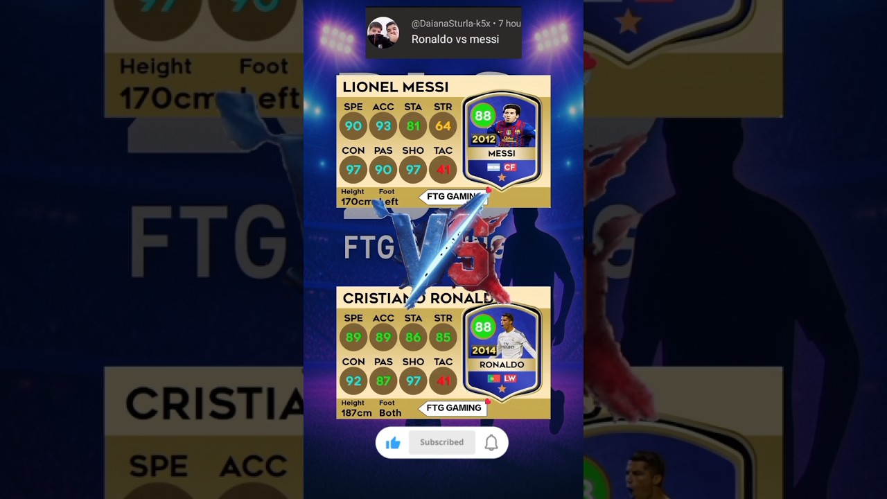 DLS 25 Messi vs Ronaldo 🐐fight dls card bettle | #dls25 #ftg_gaming #bettle #dlscardbettle #shorts