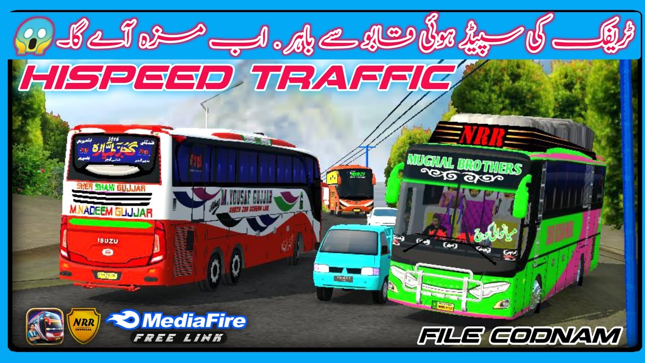 Traffic Speed Codnam File || Hi Speed Traffic In Bussid || NRR