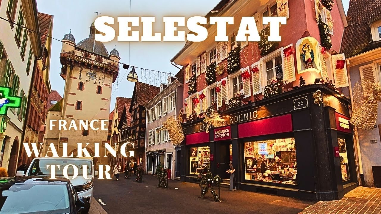 4K AN EPIC WALKING TOUR THROUGH SELESTAT ALSACE | FRANCE 🇫🇷 | HDR