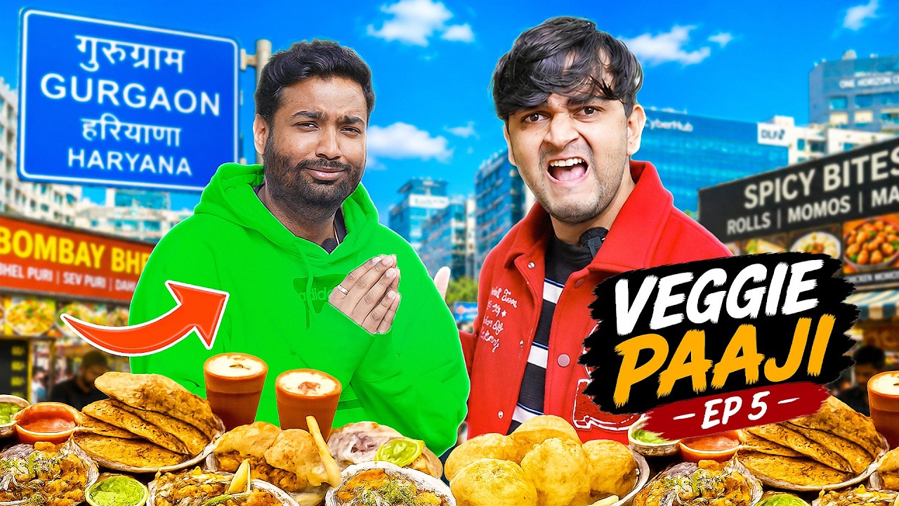 Trying Veggie Paaji Favorite Gurgaon Food | Ep5 | Food Vlogger Series