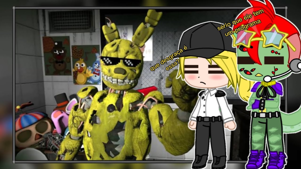 Fnaf SB//Reagindo a Pergunte ao Springtrap #1 (@PirateCoveAAF)🍕🍕