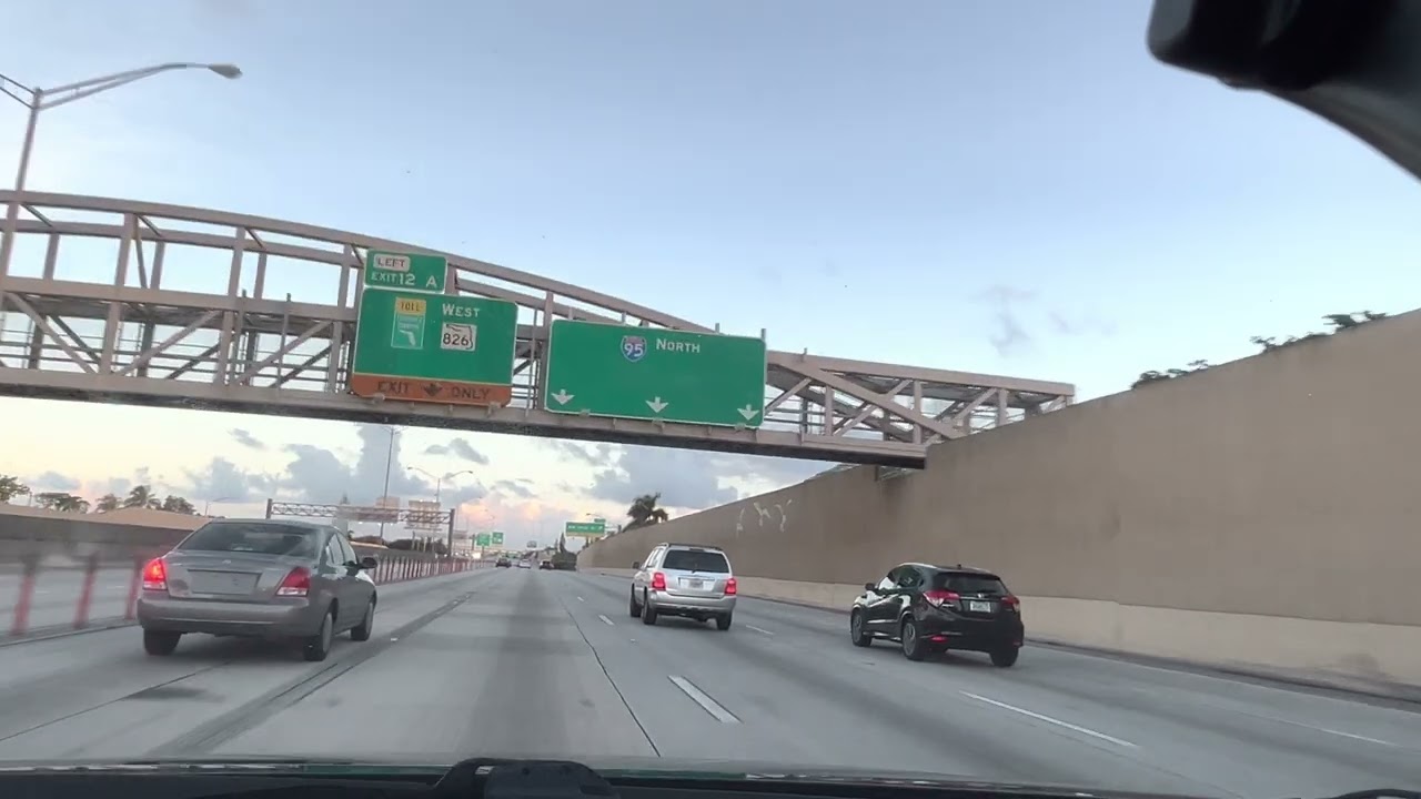 Driving from I-95 in Miami to Oakland Park Blvd. Fort Lauderdale neighborhoods
