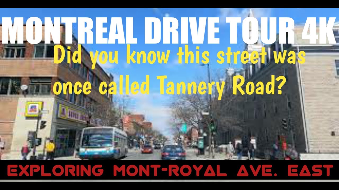 Exploring Mont-Royal Ave. Drive Tour 4k