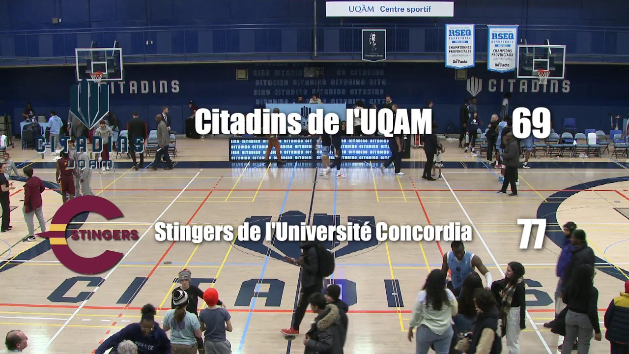 Basketball masculin : les Citadins de l'UQAM reçoivent les Stingers de l'Université Concordia
