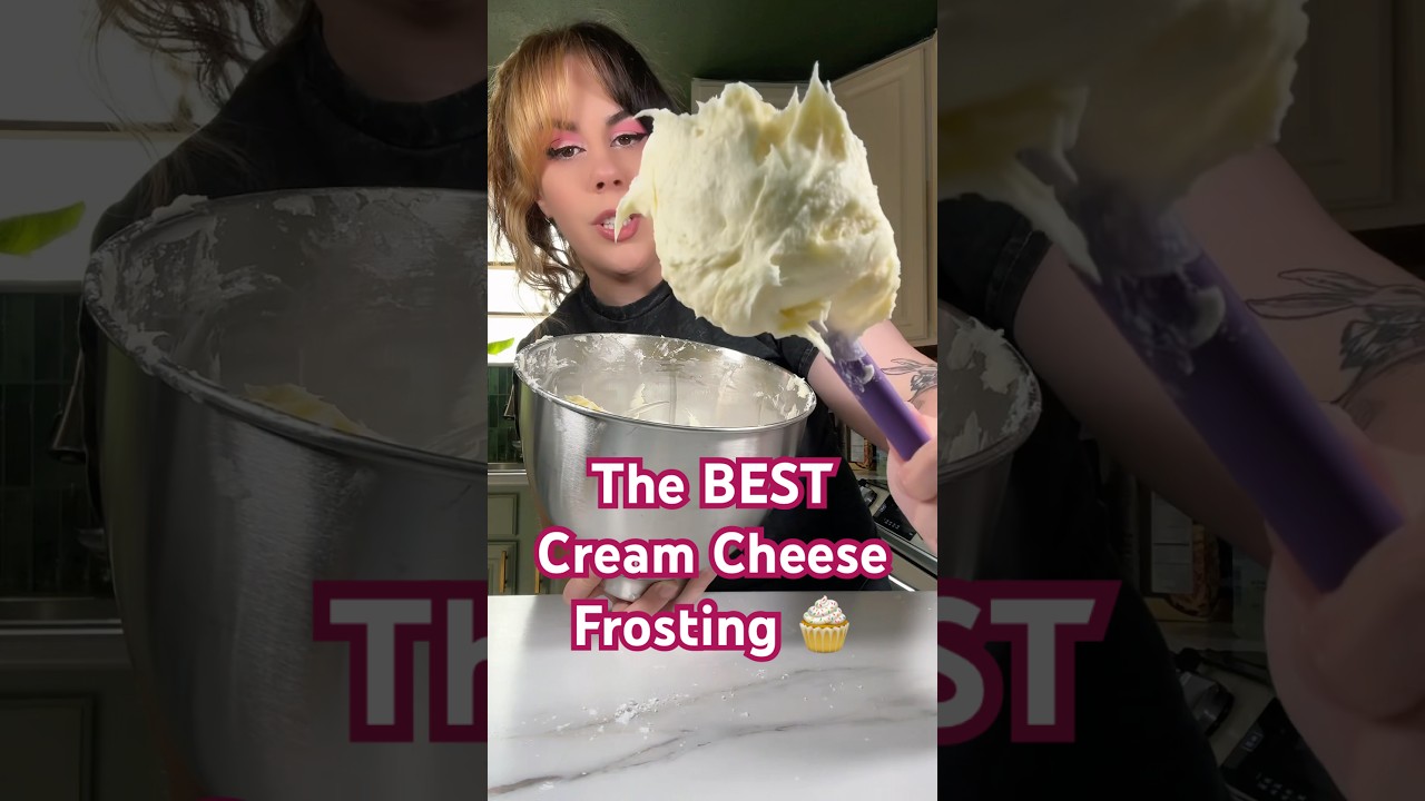 CREAM CHEESE FROSTING RECIPE | MazerLazer #recipe #shorts #recipeoftheday