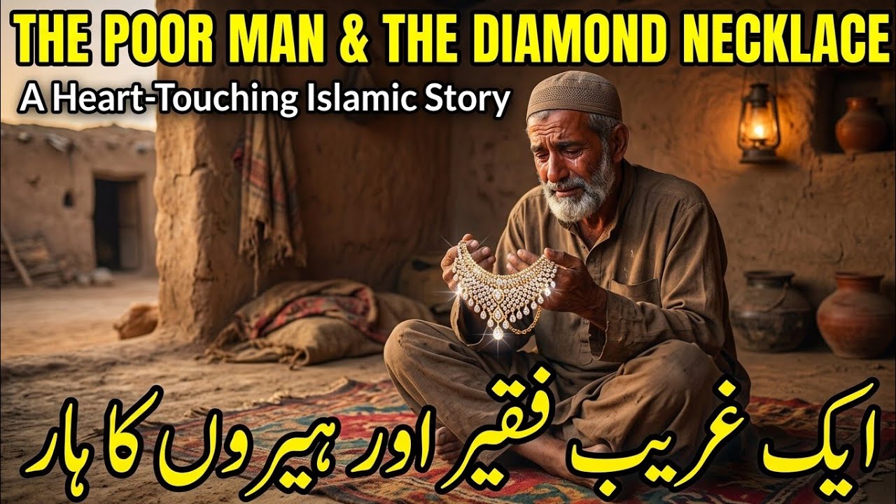 The Poor Man & The Diamond Necklace |A Heart Touching Islamic Story  ایک غریب فقیر اور ہیروں کا ہار