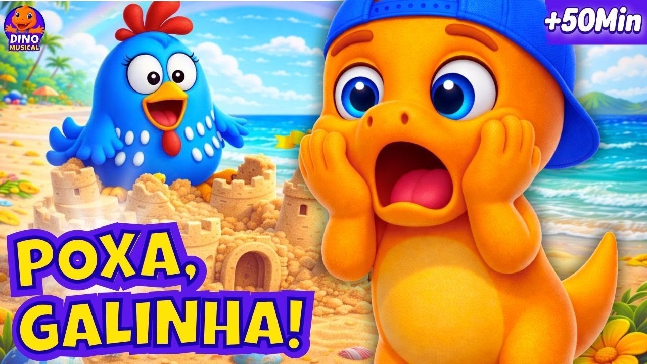 🦖🐔😱 50 MINUTOS — POXA, GALINHA! ESTRAGOU TUDO! Diversão na DINOLÂNDIA 🎶