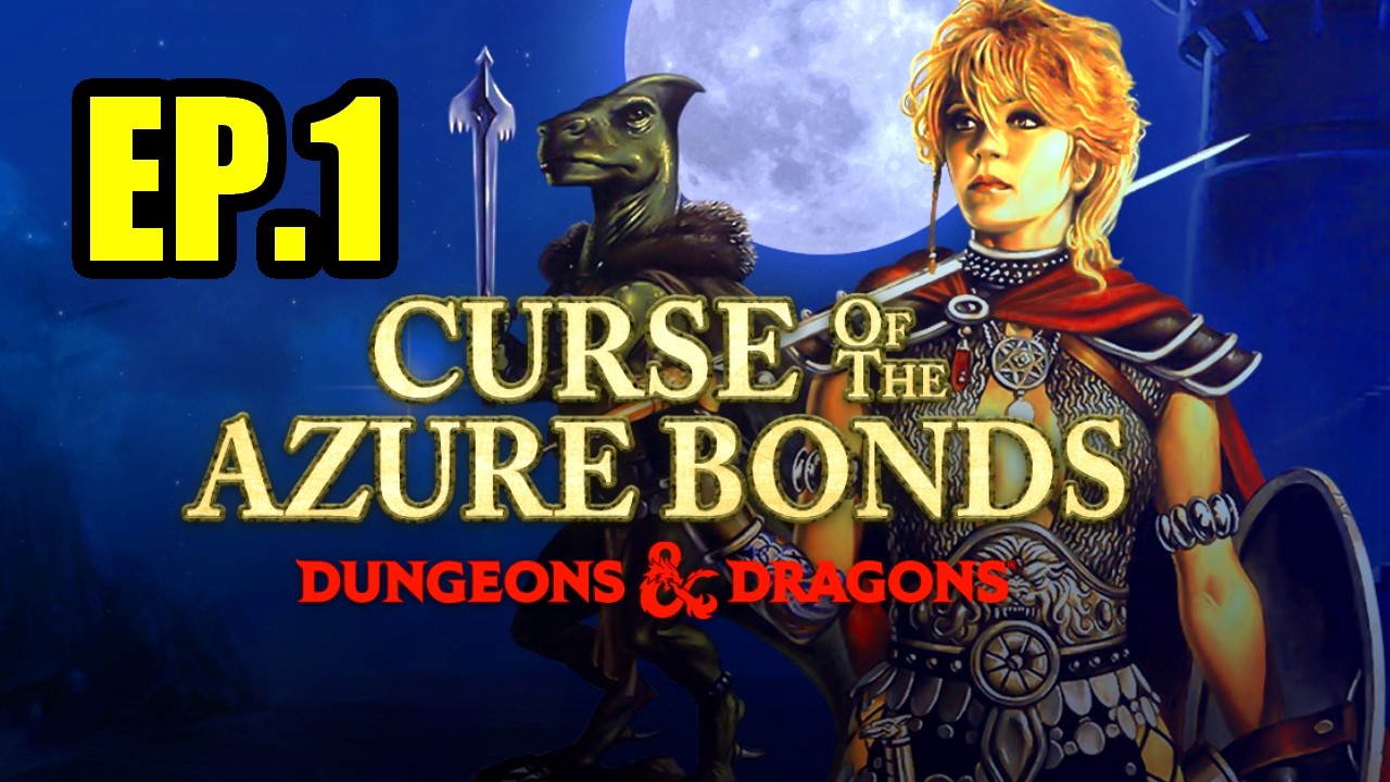 Curse of the Azure Bonds (1989) - Let's Play Part 1 - Tilverton | MS-DOS Gameplay