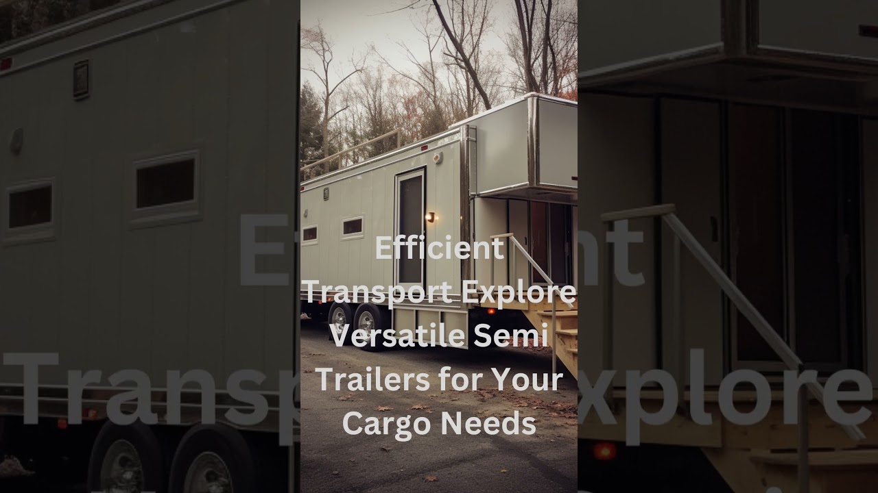 Efficient Transport Explore Versatile Semi Trailers for Your Cargo Needs #shortvideo #container