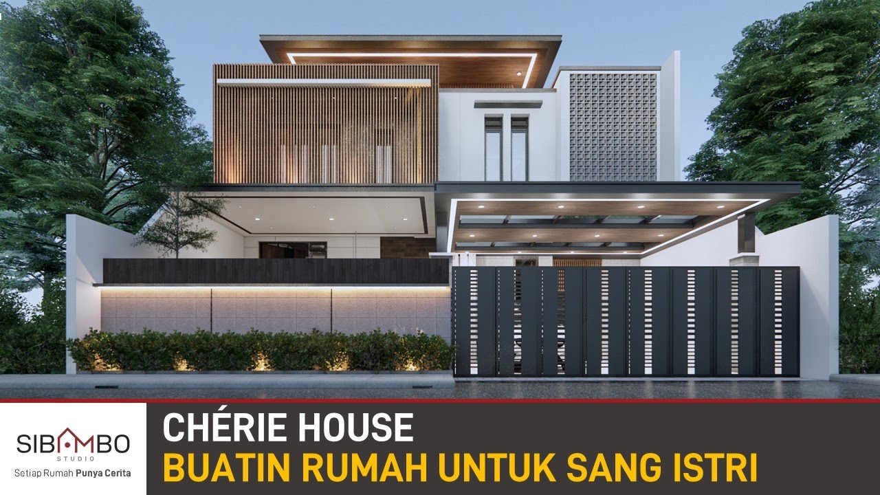 UNTUK YANG TERSAYANG!! Desain Rumah Mewah 2 Lantai 4 Kamar Tidur di Lahan 12x25 meter