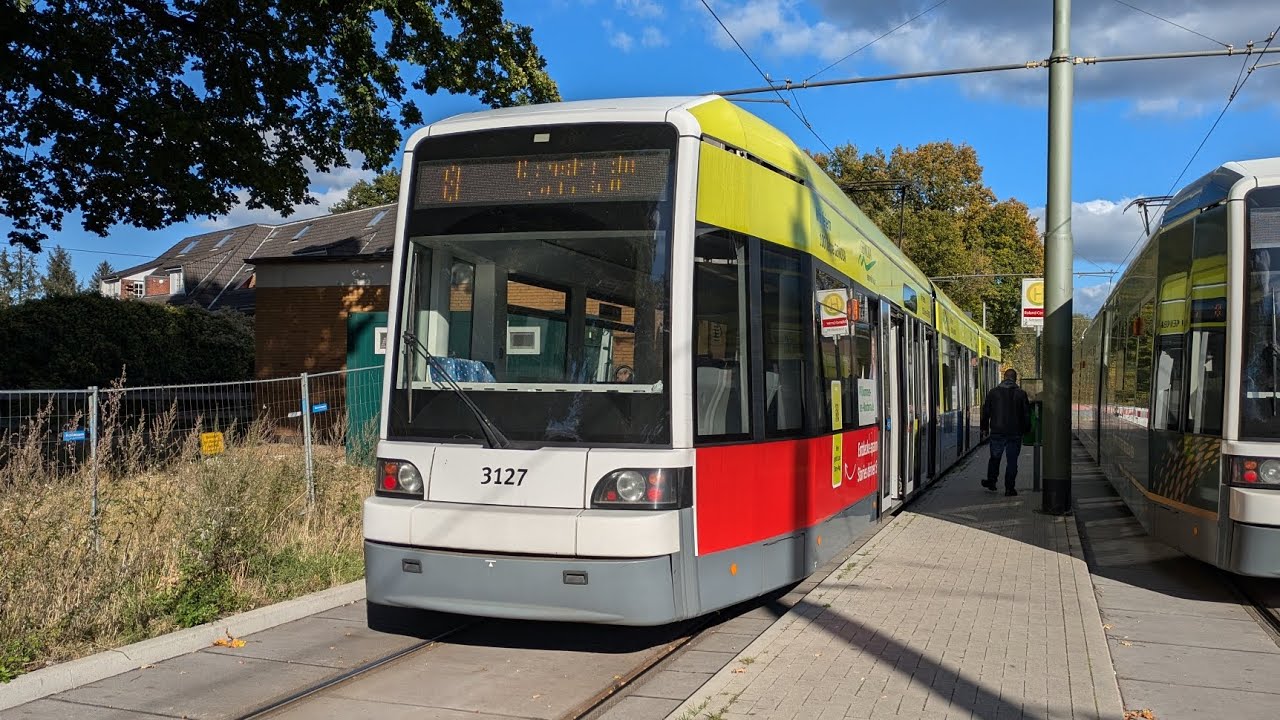 Tram Bremen|Mitfahrt im GT8N-1 auf der 8 von Roland-Center bis Domsheide