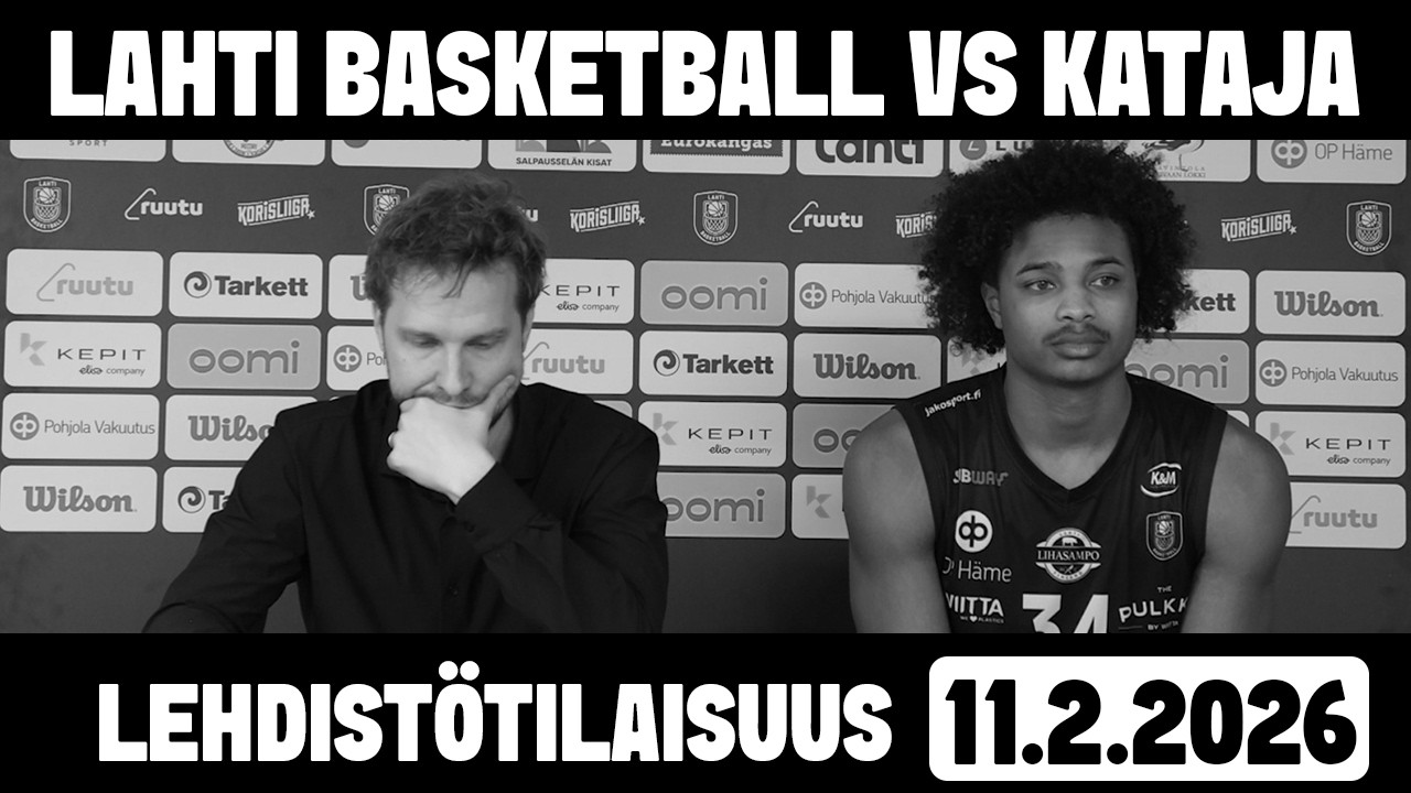 Lehdistötilaisuus Lahti Basketball - Kataja Basket 11.02.2026