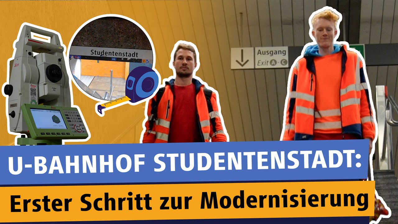 Sanierung am U-Bahnhof Studentenstadt: Die Hightech-Vermessung beginnt