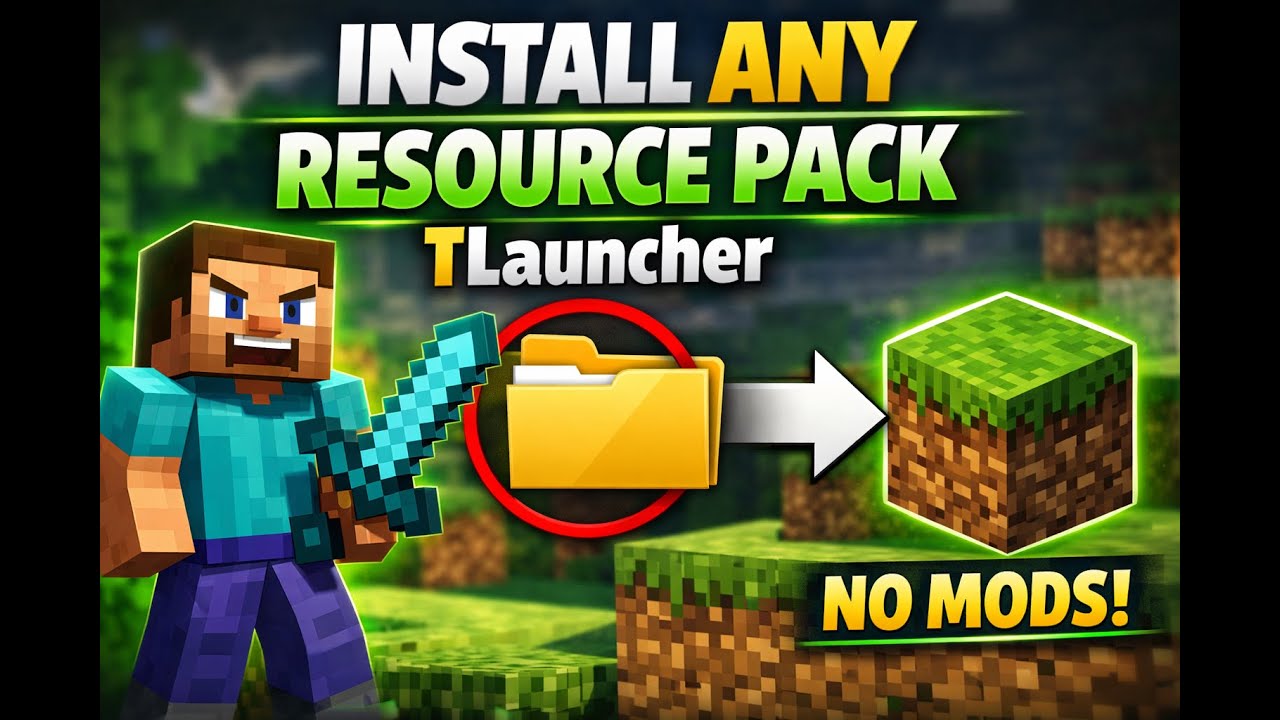 Install Any Resource Pack in TLauncher minecraft - Full Tutorial