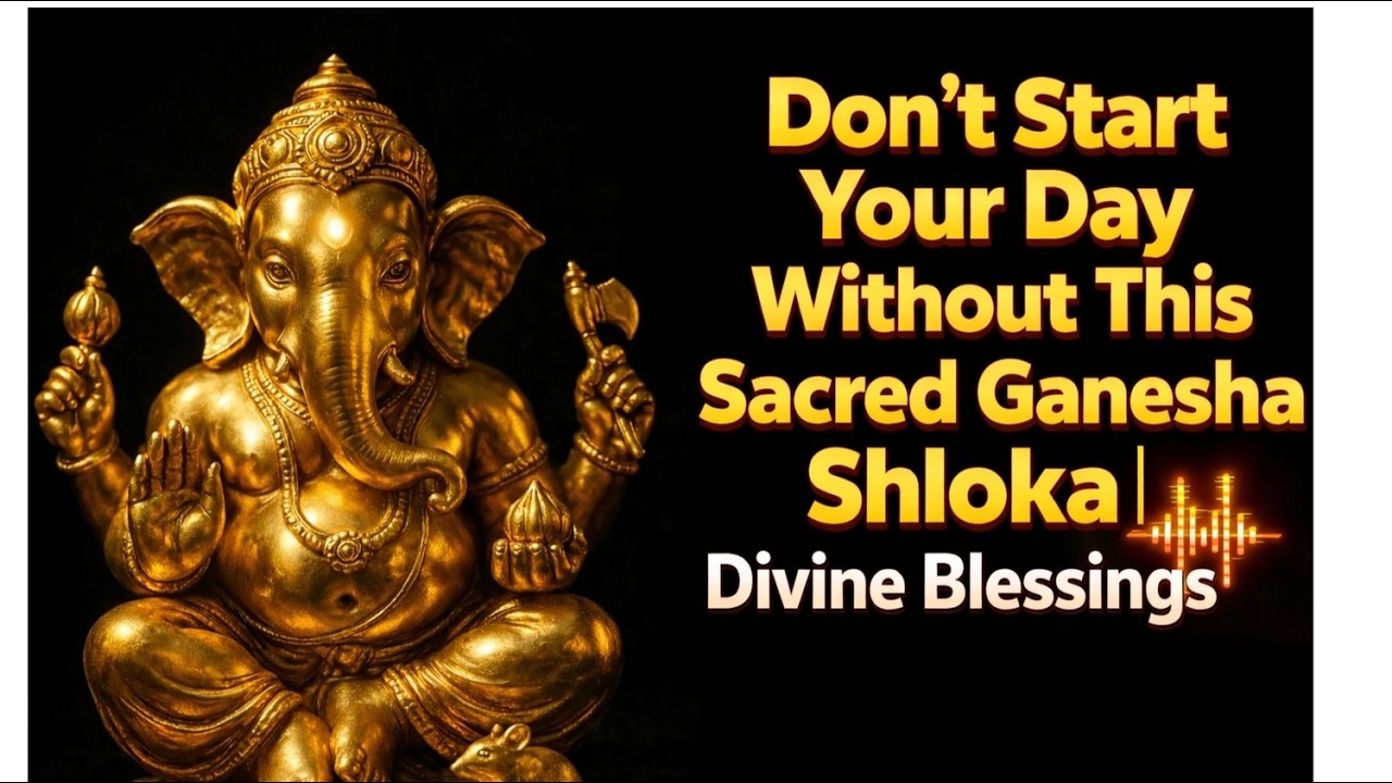 Don't Start Your Day Without This Sacred Ganesha Shloka | Divine Blessings