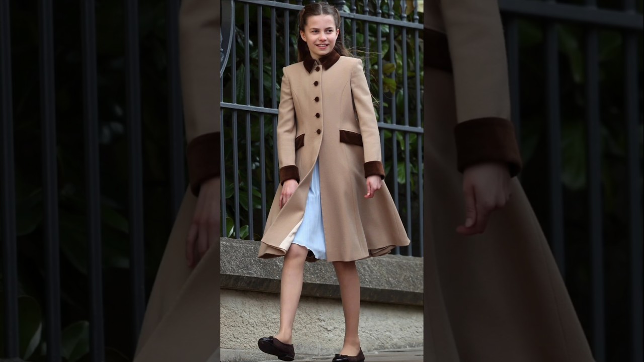 Princess Charlotte 👸🏻 joined the royal family at St. George&rsquo;s Chapel in Windsor for Easter Service